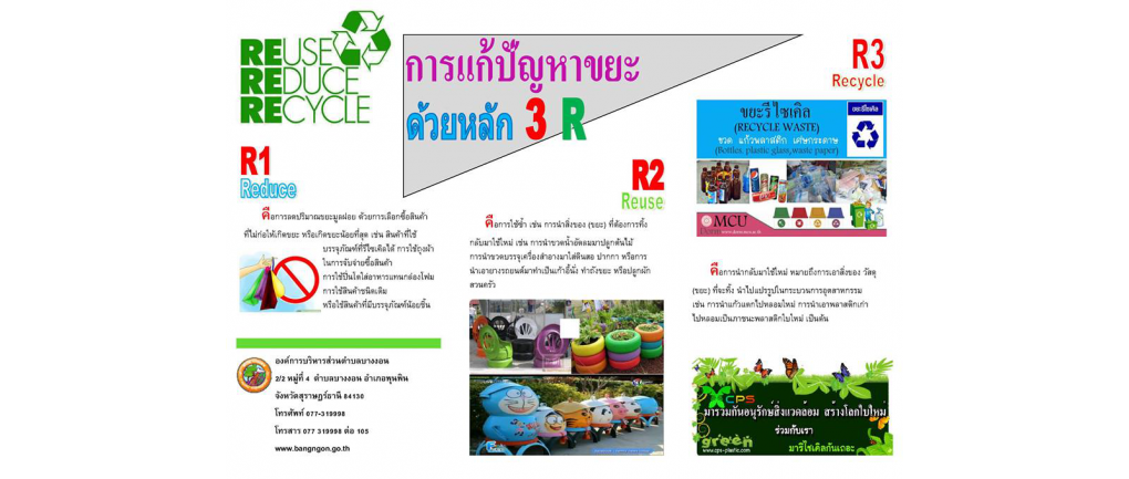 ประชาสัมพันธ์ให้ความรู้เรื่องการจัดการขยะมูลฝอย